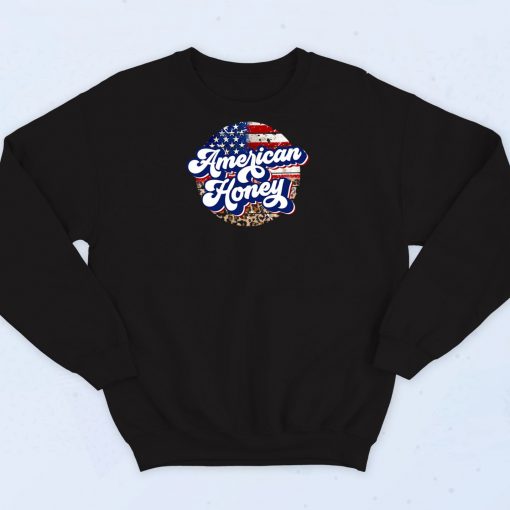 American Honey Leopard Flag Sweatshirt