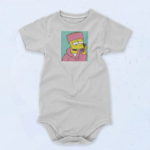 BART SIMPSON Calling Baby Onesie