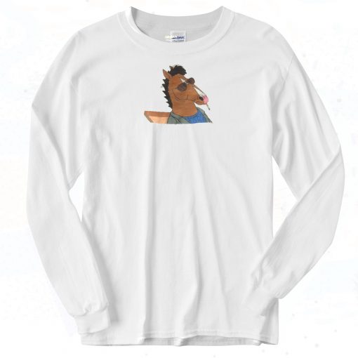 Bojack Horseman Smoking Long Sleeve Shirt