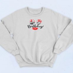 Eyelash and Lips Birthday Sweatshirt