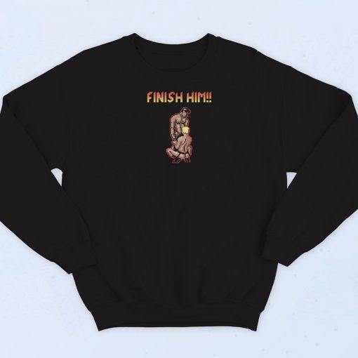 Gaymer Finish Him Retro Sweatshirt