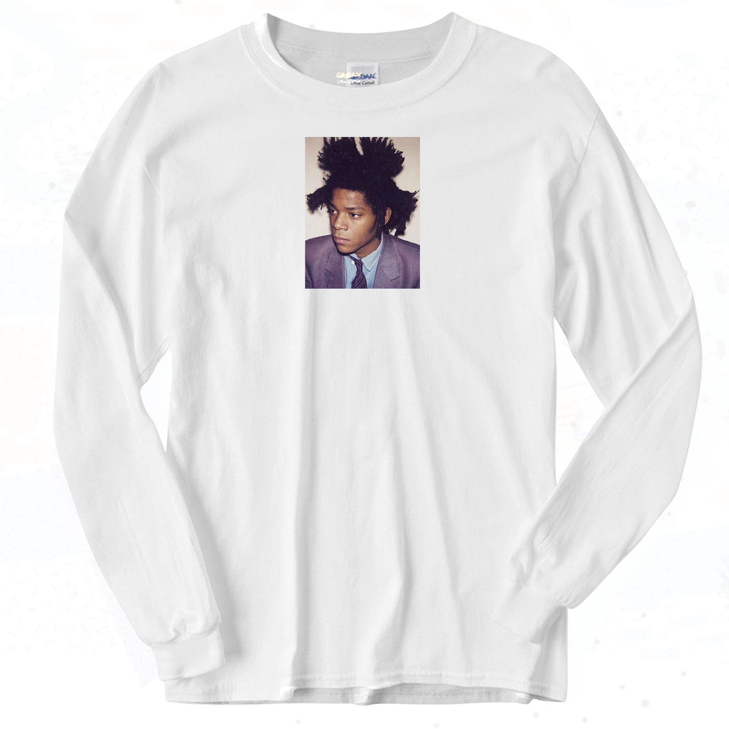 JEAN MICHEL BASQUIAT Photos 90s Long Sleeve Shirt - 90sclothes.com