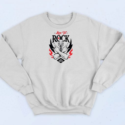 Live to Rock Retro Sweatshirt