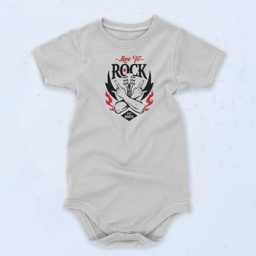 Live to Rock Unisex Baby Onesie