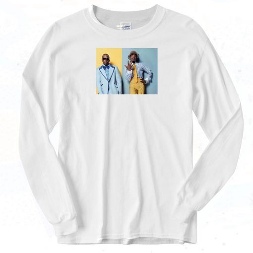 Outkast Blue And Yellow Contrast Long Sleeve Shirt