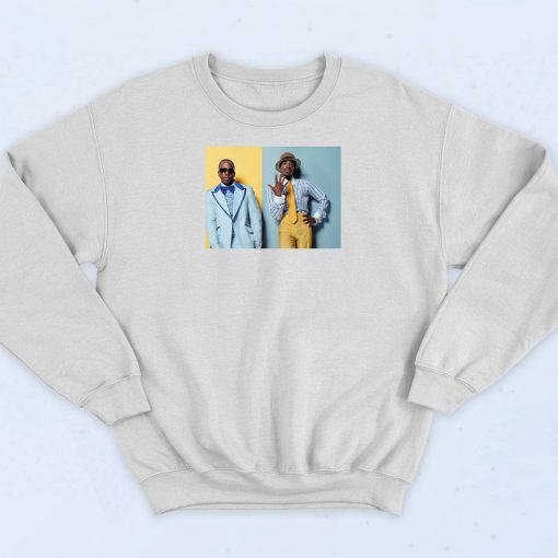 Outkast Blue And Yellow Contrast Sweatshirt