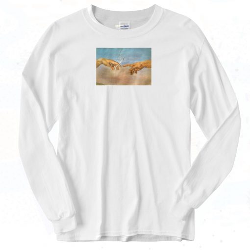 Sistine Chapel Smoking 90s Long Sleeve Shirt