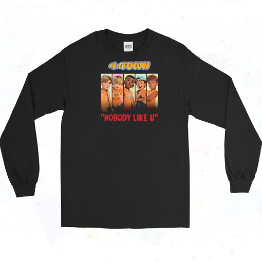 4 Town Turning Red 90s Long Sleeve Shirt