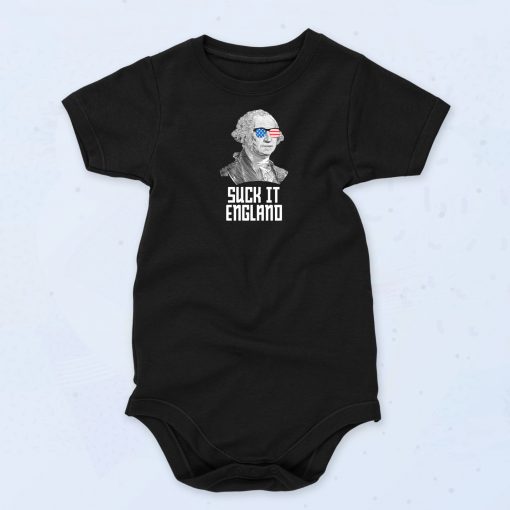 4th of July Suck It England Baby Onesie