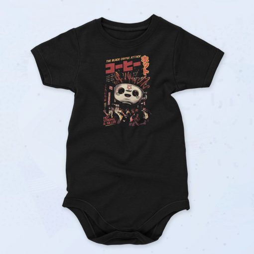 Black Coffee Attack Baby Onesie