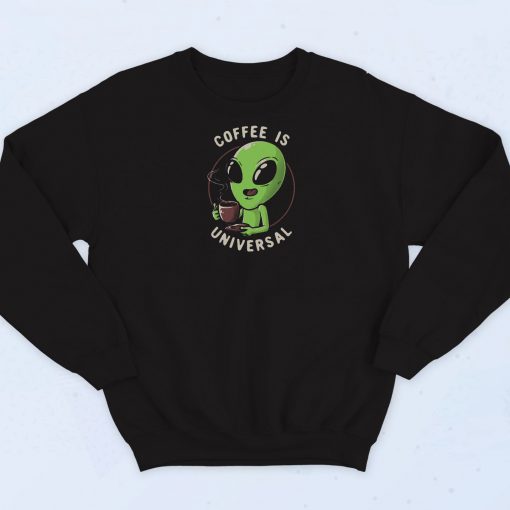 Coffee Is Universal Graphic Sweatshirt