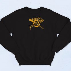 Groovy Chainsaw And Shotgun Sweatshirt