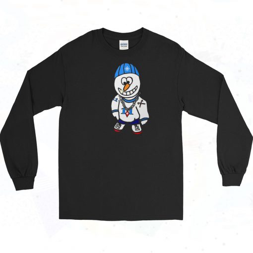 Hip Hop Snowman Rapper Long Sleeve Shirt