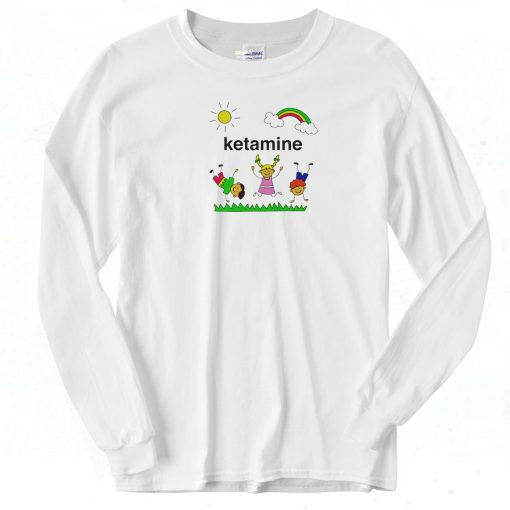 Ketamine Cartoon Rainbow Art Long Sleeve Shirt