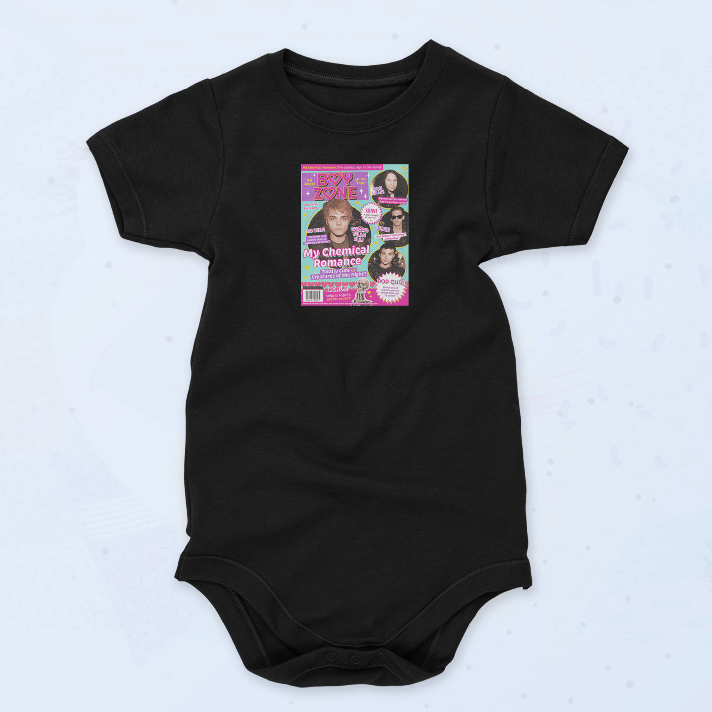 My Chemical Romance Boy Zone Baby Onesie, Baby Clothes - 90slothes.com