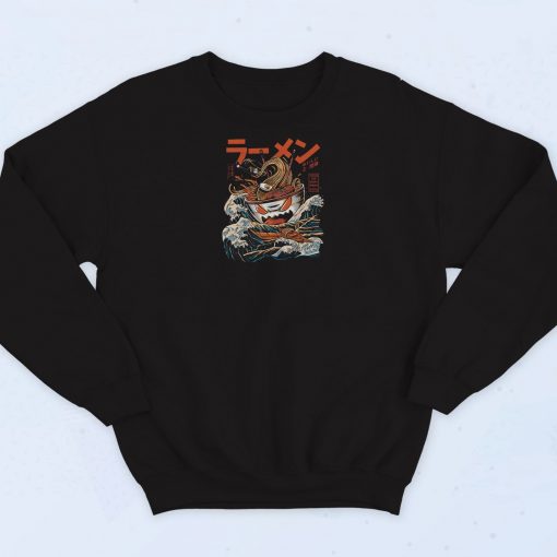 Ramen Noodles Monster Retro Sweatshirt