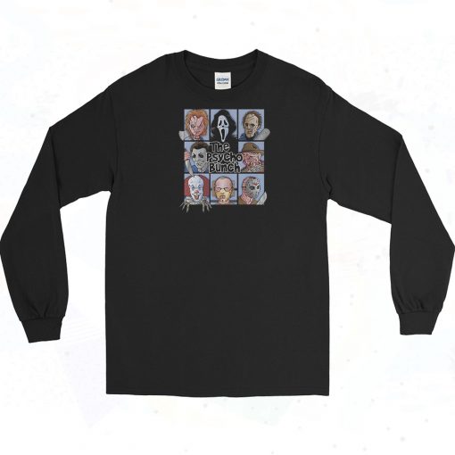 Spooky The Psycho Bunch Art Long Sleeve Shirt