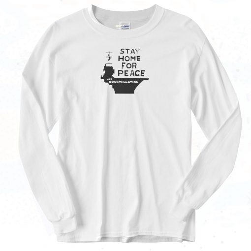 Stay Home For Peace Joan Baez Long Sleeve Shirt