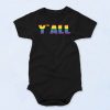 Y'all Rainbow Pride Baby Onesie