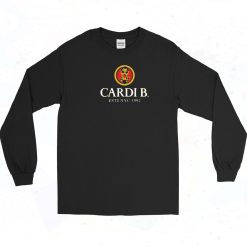 Cardi B Bacardi Vintage Rap Long Sleeve Shirt
