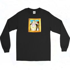 Cow And Chicken Cartoon Long Sleeve Shirt