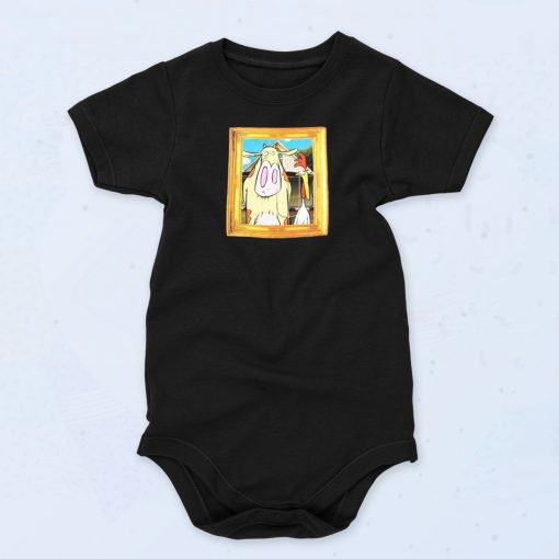 Cow And Chicken Unisex Baby Onesie