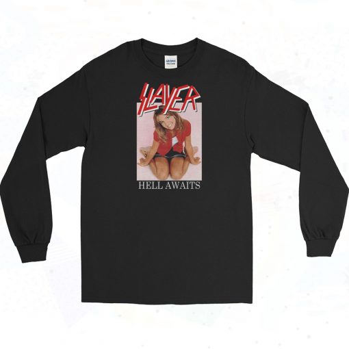 Slayer Hell Awaits Britney Spears Long Sleeve Shirt