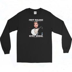 Post Malone Is My Spirit Animal Long Sleeve Shirt