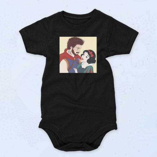 Post Malone Snow White Baby Onesie