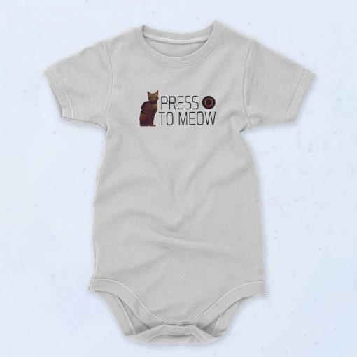 Press To Meow Unisex Baby Onesie