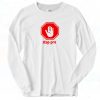 Signboard Stop Pre Logo Long Sleeve Shirt