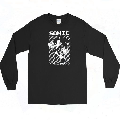 Sonic The Hedgehog Japanese Long Sleeve Shirt