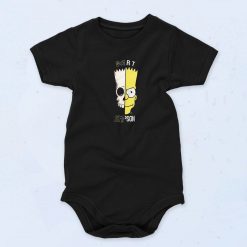 Bart Simpson Skull Baby Onesie