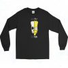 Bart Simpson Skull Long Sleeve Shirt