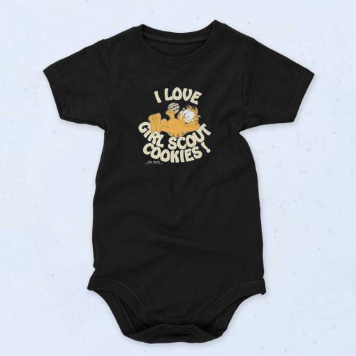 Garfield I Love Girl Scout Cookies Baby Onesie