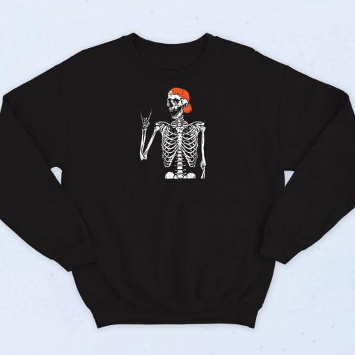 Rocker Skeleton Hand Rock Sweatshirt