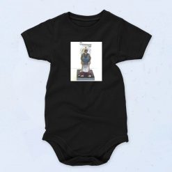 Skeleton on Toilet Skull Baby Onesie