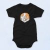 Spooky Halloween City Pumpkin Baby Onesie