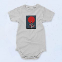 Tanjiro With Mask And Red Moon Baby Onesie