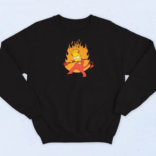 The Simpsons Bart Devil Sweatshirt