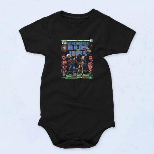 Winchester Bros For Hire Fan Baby Onesie