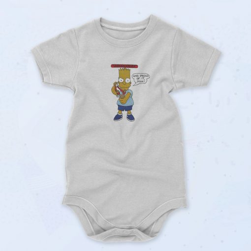 Bart Simpson Underachiever Baby Onesie