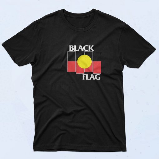 Black Flag Aboriginal X Flag T Shirt