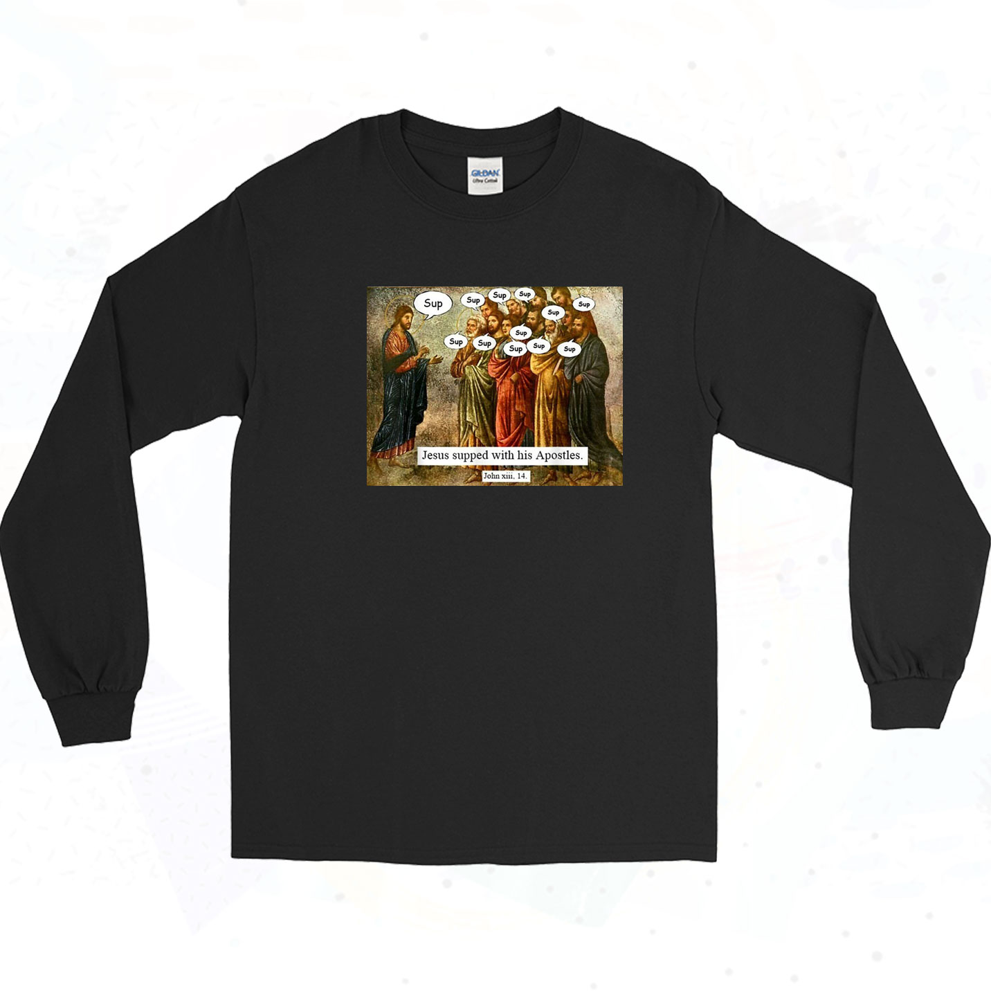 Christian Jesus Apostles Meme Long Sleeve Shirt - 90sclothes.com