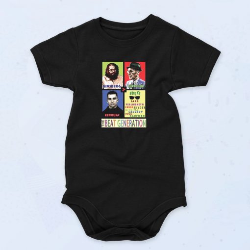 Ginsberg Burroughs Kerouac And The Beat Generation Baby Onesie