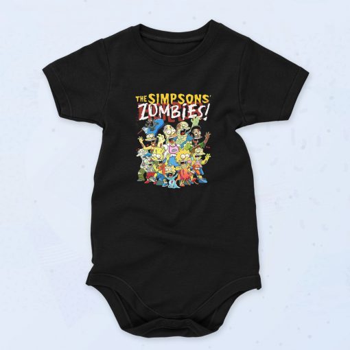 Halloween Simpsons Zombies Baby Onesie