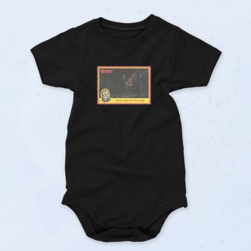 Jason Sleeping Bag Kill Collectible Trading Card Baby Onesie