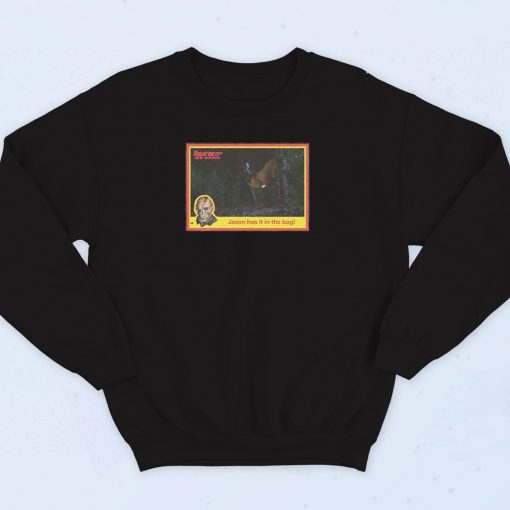 Jason Sleeping Bag Kill Collectible Trading Card Sweatshirt