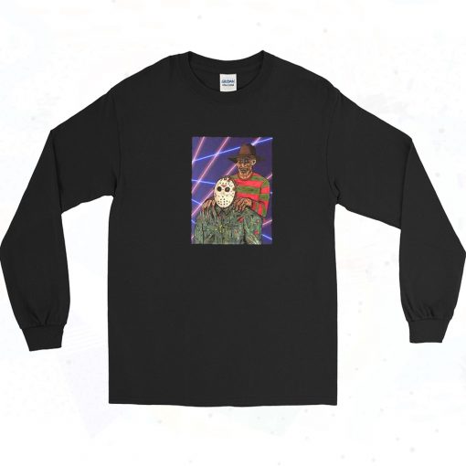 Jason Voorhees Slasher Portrait Long Sleeve Shirt