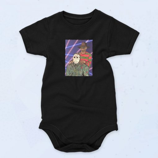 Jason Voorhees Slasher PortraitBaby Onesie